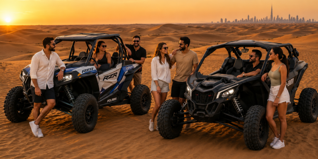 Polaris vs Can-Am dune buggy for couples families and groups
