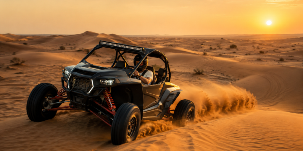 When is the best time for a dune buggy ride in Dubai