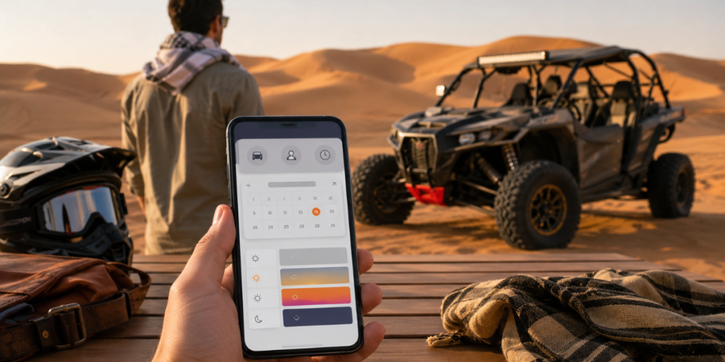 When to book a dune buggy ride in Dubai